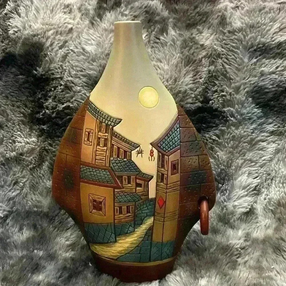 Decoration Home Work of Art Living Room Bookcase Ornaments Ceramic Vase - Picture 1 of 16